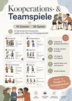 Vorschau - Spiele - Kooperationsspiele & Teamspiele für den Sportunterricht – 36 Spiele für Klassengemeinschaft, Kennenlernen & soziales Lernen - Deckblatt