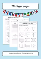 Vorschau - Arbeitsblätter - Arbeitsblätter "WM-Flaggen spiegeln" - Deckblatt