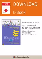 Vorschau - Arbeitsblätter - 100 x Grammatik für den DAZ-Unterricht: Abwechslungsreiche Arbeitsblätter für die Sekundarstufe - Seite 1