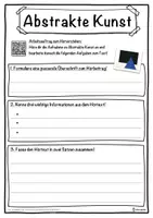 Vorschau - Unterrichtsreihen - Abstrakte Kunst Lückentext mit Wortspeicher Hörverstehen und Suchsel - Seite 3