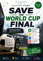 Vorschau - Arbeitsblätter - Escape Room: Save the World Cup Final – English Grammar A1/A2 | Fußball-WM 2026 - Deckblatt