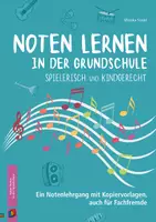 Vorschau - Lehrpläne/Lehrermaterial - Noten lernen in der Grundschule – spielerisch und kindgerecht: Ein Notenlehrgang mit Kopiervorlagen, auch für Fachfremde - Deckblatt