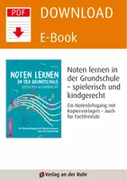 Vorschau - Lehrpläne/Lehrermaterial - Noten lernen in der Grundschule – spielerisch und kindgerecht: Ein Notenlehrgang mit Kopiervorlagen, auch für Fachfremde - Seite 1