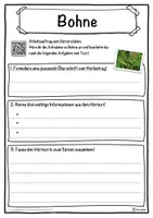 Vorschau - Unterrichtsreihen - Bohne Lückentext mit Wortspeicher Hörverstehen und Suchsel - Seite 3