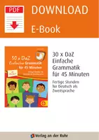Vorschau - Stundenentwürfe - 30 x DaZ: Einfache Grammatik für 45 Minuten: Fertige Stunden für Deutsch als Zweitsprache - Seite 1