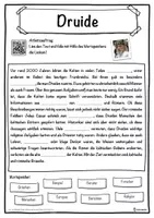 Vorschau - Unterrichtsreihen - Druide Lückentext mit Wortspeicher Hörverstehen und Suchsel - Seite 1