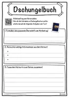 Vorschau - Unterrichtsreihen - Dschungelbuch Lückentext mit Wortspeicher Hörverstehen und Suchsel - Seite 3
