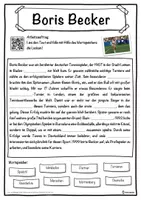 Vorschau - Unterrichtsreihen - Boris Becker Lückentext mit Wortspeicher Hörverstehen und Suchsel - Seite 1