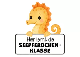 Vorschau - Anderer Materialtyp - Seepferdchenklasse Türplakat Klassentier Seepferdchen - Seite 2