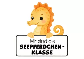 Vorschau - Anderer Materialtyp - Seepferdchenklasse Türplakat Klassentier Seepferdchen - Seite 3