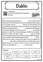 Vorschau - Unterrichtsreihen - Dublin Lückentext mit Wortspeicher Hörverstehen und Suchsel - Seite 1