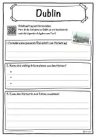 Vorschau - Unterrichtsreihen - Dublin Lückentext mit Wortspeicher Hörverstehen und Suchsel - Seite 3