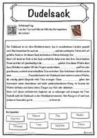 Vorschau - Unterrichtsreihen - Dudelsack Lückentext mit Wortspeicher Hörverstehen und Suchsel - Seite 1