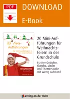 Vorschau - Stundenentwürfe - 20 Mini-Aufführungen für Weihnachtsfeiern in der Grundschule: Schöne Gedichte, Sketche, Lieder und Theaterstücke mit wenig Aufwand - Seite 1