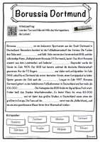Vorschau - Unterrichtsreihen - Borussia Dortmund Lückentext mit Wortspeicher Hörverstehen und Suchsel - Seite 1