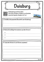 Vorschau - Unterrichtsreihen - Duisburg Lückentext mit Wortspeicher Hörverstehen und Suchsel - Seite 3
