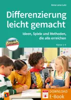 Vorschau - Lehrpläne/Lehrermaterial - Differenzierung leicht gemacht – Klasse 1–4: Ideen, Spiele und Methoden, die alle erreichen - Deckblatt