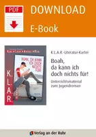 Vorschau - Arbeitsblätter - Boah, da kann ich doch nichts für!: Unterrichtsmaterial zum Jugendroman - Deckblatt