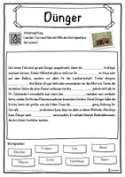 Vorschau - Unterrichtsreihen - Dünger Lückentext mit Wortspeicher Hörverstehen und Suchsel - Seite 1