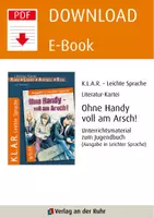 Vorschau - Arbeitsblätter - Ohne Handy voll am Arsch: Unterrichtsmaterial zum Jugendbuch (Ausgabe in leichter Sprache) - Seite 1