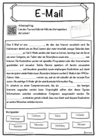 Vorschau - Unterrichtsreihen - E-Mail Lückentext mit Wortspeicher Hörverstehen und Suchsel - Seite 1