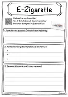 Vorschau - Unterrichtsreihen - E-Zigarette Lückentext mit Wortspeicher Hörverstehen und Suchsel - Seite 3