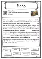 Vorschau - Unterrichtsreihen - Echo Lückentext mit Wortspeicher Hörverstehen und Suchsel - Seite 1