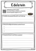Vorschau - Unterrichtsreihen - Edelstein Lückentext mit Wortspeicher Hörverstehen und Suchsel - Seite 3