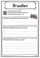 Vorschau - Unterrichtsreihen - Brasilien Lückentext mit Wortspeicher Hörverstehen und Suchsel - Seite 3