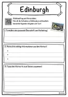 Vorschau - Unterrichtsreihen - Edinburgh Lückentext mit Wortspeicher Hörverstehen und Suchsel - Seite 3