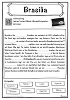 Vorschau - Unterrichtsreihen - Brasília Lückentext mit Wortspeicher Hörverstehen und Suchsel - Seite 1