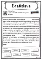 Vorschau - Unterrichtsreihen - Bratislava Lückentext mit Wortspeicher Hörverstehen und Suchsel - Seite 1