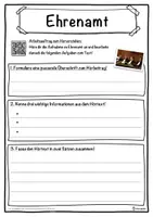 Vorschau - Unterrichtsreihen - Ehrenamt Lückentext mit Wortspeicher Hörverstehen und Suchsel - Seite 3