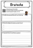 Vorschau - Unterrichtsreihen - Bratsche Lückentext mit Wortspeicher Hörverstehen und Suchsel - Seite 3