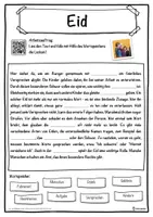 Vorschau - Unterrichtsreihen - Eid Lückentext mit Wortspeicher Hörverstehen und Suchsel - Seite 1