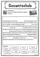 Vorschau - Unterrichtsreihen - Gesamtschule Lückentext mit Wortspeicher Hörverstehen und Suchsel - Seite 1