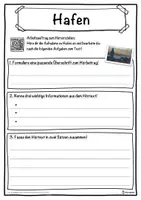 Vorschau - Unterrichtsreihen - Hafen Lückentext mit Wortspeicher Hörverstehen und Suchsel - Seite 3