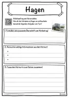 Vorschau - Unterrichtsreihen - Hagen Lückentext mit Wortspeicher Hörverstehen und Suchsel - Seite 3