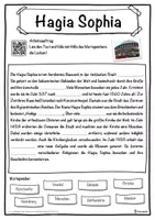 Vorschau - Unterrichtsreihen - Hagia Sophia Lückentext mit Wortspeicher Hörverstehen und Suchsel - Seite 1
