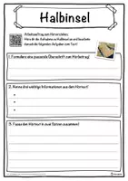 Vorschau - Unterrichtsreihen - Halbinsel Lückentext mit Wortspeicher Hörverstehen und Suchsel - Seite 3