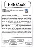 Vorschau - Unterrichtsreihen - Halle (Saale) Lückentext mit Wortspeicher Hörverstehen und Suchsel - Seite 1