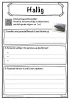 Vorschau - Unterrichtsreihen - Hallig Lückentext mit Wortspeicher Hörverstehen und Suchsel - Seite 3