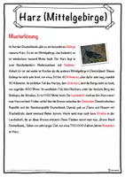 Vorschau - Unterrichtsreihen - Harz (Mittelgebirge) Lückentext mit Wortspeicher Hörverstehen und Suchsel - Seite 2