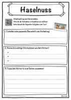 Vorschau - Unterrichtsreihen - Haselnuss Lückentext mit Wortspeicher Hörverstehen und Suchsel - Seite 3