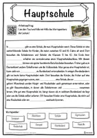 Vorschau - Unterrichtsreihen - Hauptschule Lückentext mit Wortspeicher Hörverstehen und Suchsel - Seite 1