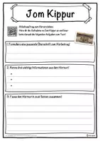 Vorschau - Unterrichtsreihen - Jom Kippur Lückentext mit Wortspeicher Hörverstehen und Suchsel - Seite 3
