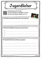 Vorschau - Unterrichtsreihen - Jugendlicher Lückentext mit Wortspeicher Hörverstehen und Suchsel - Seite 3