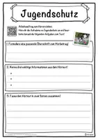 Vorschau - Unterrichtsreihen - Jugendschutz Lückentext mit Wortspeicher Hörverstehen und Suchsel - Seite 3