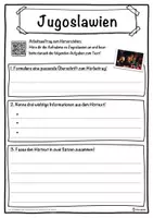 Vorschau - Unterrichtsreihen - Jugoslawien Lückentext mit Wortspeicher Hörverstehen und Suchsel - Seite 3