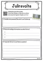 Vorschau - Unterrichtsreihen - Julirevolte Lückentext mit Wortspeicher Hörverstehen und Suchsel - Seite 3